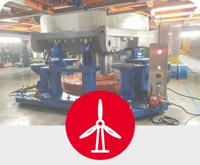Útil de giro para multiplicadoras de aerogeneradores